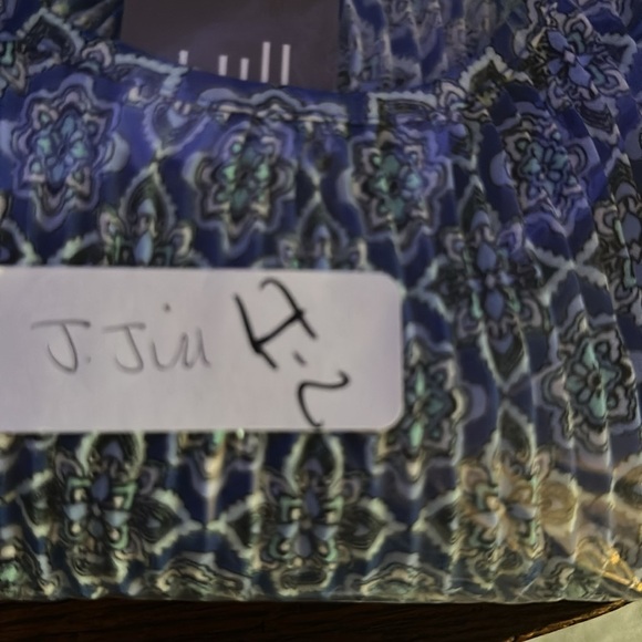 J. Jill Blue Patterned Blouse - Picture 15 of 15